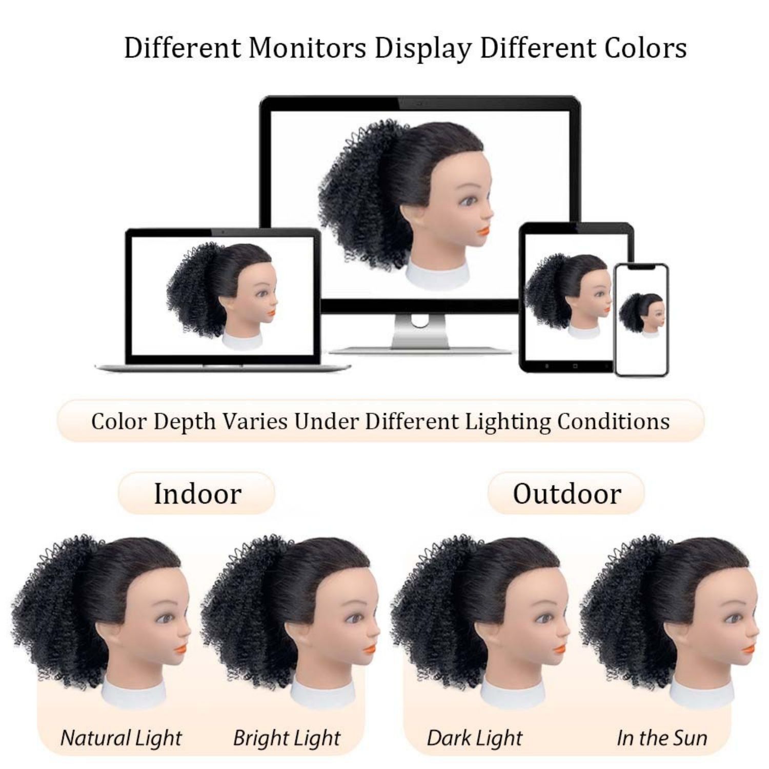 Synthetic Ponytail Extension for Women Easy-to-Attach with Drawstring Water Wave Style High-Temperature Fiber Black Yellow Gradient and Black Colors Ideal for Daily Wear and Work Hairpiece Afro Wigs