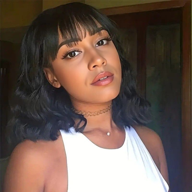 Bob Wig  Lace Front Black Natural Look & Feel Thick Hair Volume Perfect for Casual Wear Parties & Everyday Charm Short Hair Wig for Women Gift