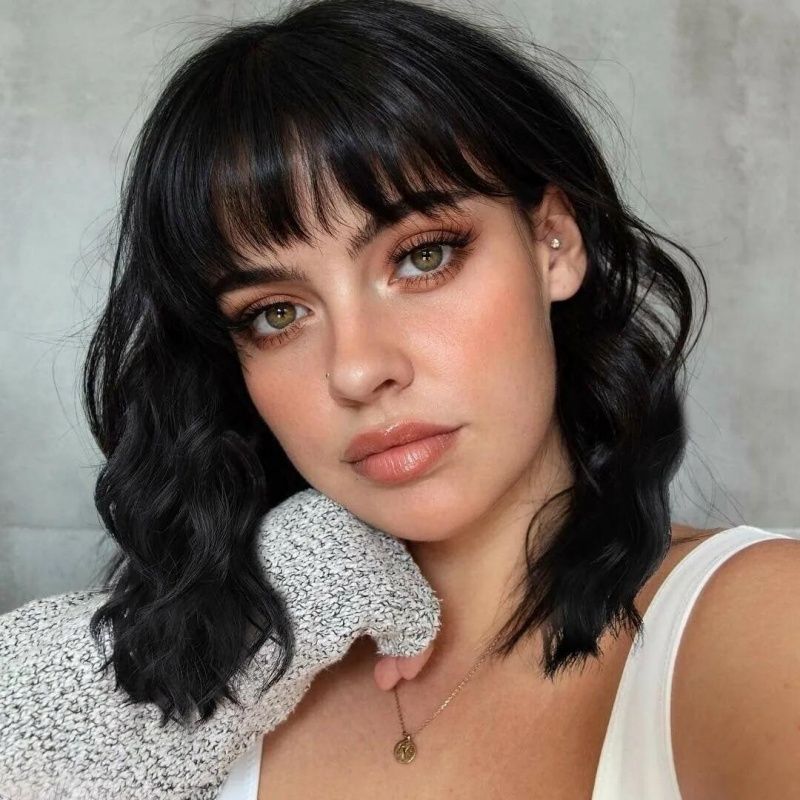 Bob Wig  Lace Front Black Natural Look & Feel Thick Hair Volume Perfect for Casual Wear Parties & Everyday Charm Short Hair Wig for Women Gift