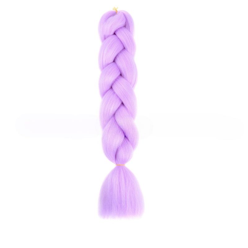 Women's Jumbo Crochet Hair Extensions Colorful Party Highlight Clip-in Braids Multicolor Straight Synthetic Hair Braids for Parties, Halloween, Christmas, Music Festivals, Mother's Day Afro Wig