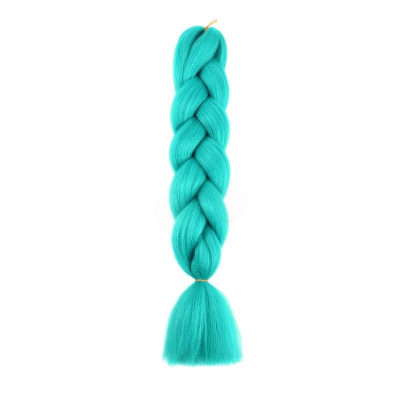 Women's Jumbo Crochet Hair Extensions Colorful Party Highlight Clip-in Braids Multicolor Straight Synthetic Hair Braids for Parties, Halloween, Christmas, Music Festivals, Mother's Day Afro Wig
