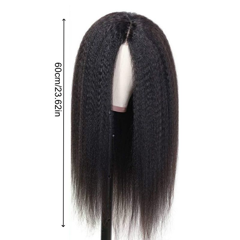 Wisg for Lady Heat-Resistant Synthetic Fiber Wig for Women - Afro Curly/Kinky Black Natural Look Wig with Adjustable Cap Net Durable & Versatile for Daily Use Parties Gift for Women