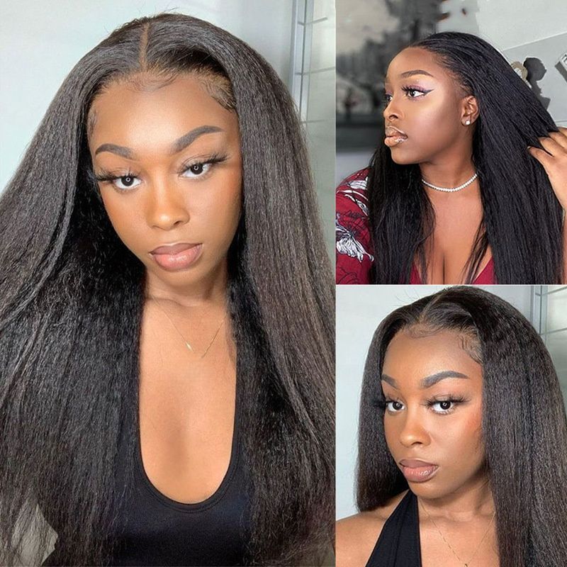 Wisg for Lady Heat-Resistant Synthetic Fiber Wig for Women - Afro Curly/Kinky Black Natural Look Wig with Adjustable Cap Net Durable & Versatile for Daily Use Parties Gift for Women