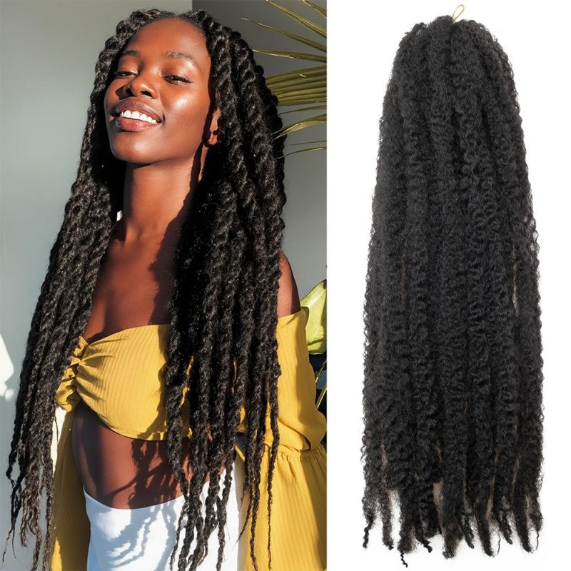 Twist Hair 14 Strands 18 Inches Dreadlock Extensions Synthetic Hippie Dreads Extensions Crochet Hair for Women Gift