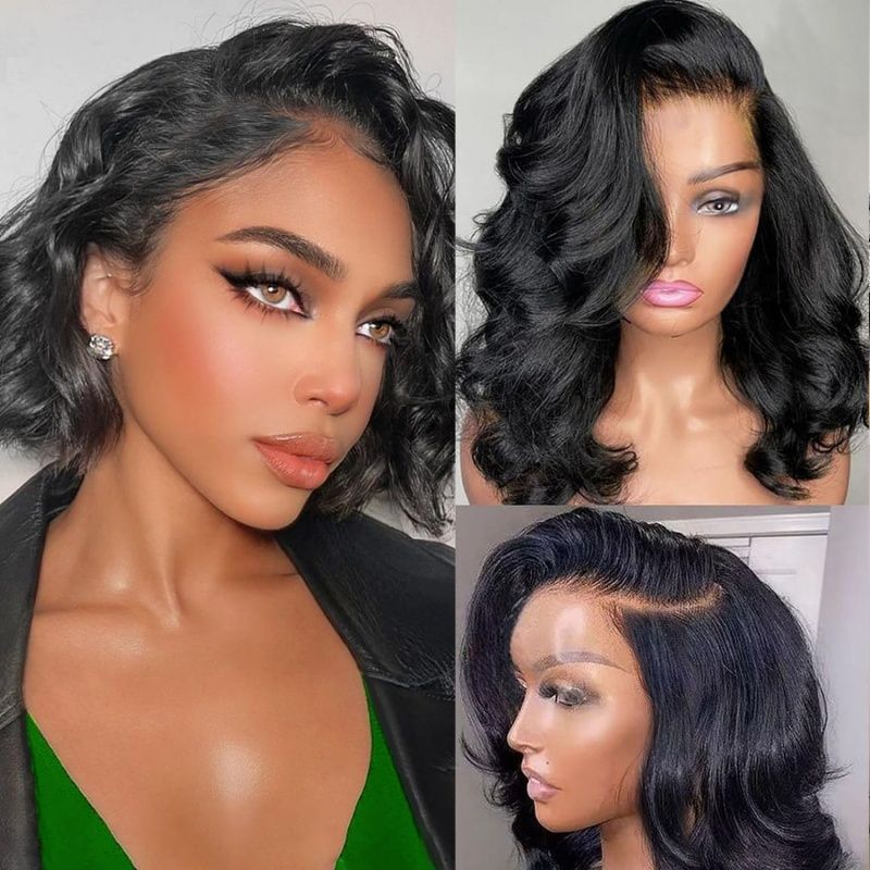 Wigs for Lady Short Curly Wigs for African Women Black Wave Synthetic Hair for Women Gift