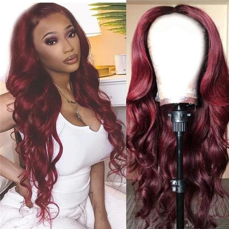 Women's Wig With Large Waves African Long Curly Hair Without Bangs Fashionable 27 Inches Red Synthetic Wig Suitable for Women Perfect for Daily Wear and Holiday Gift for Women