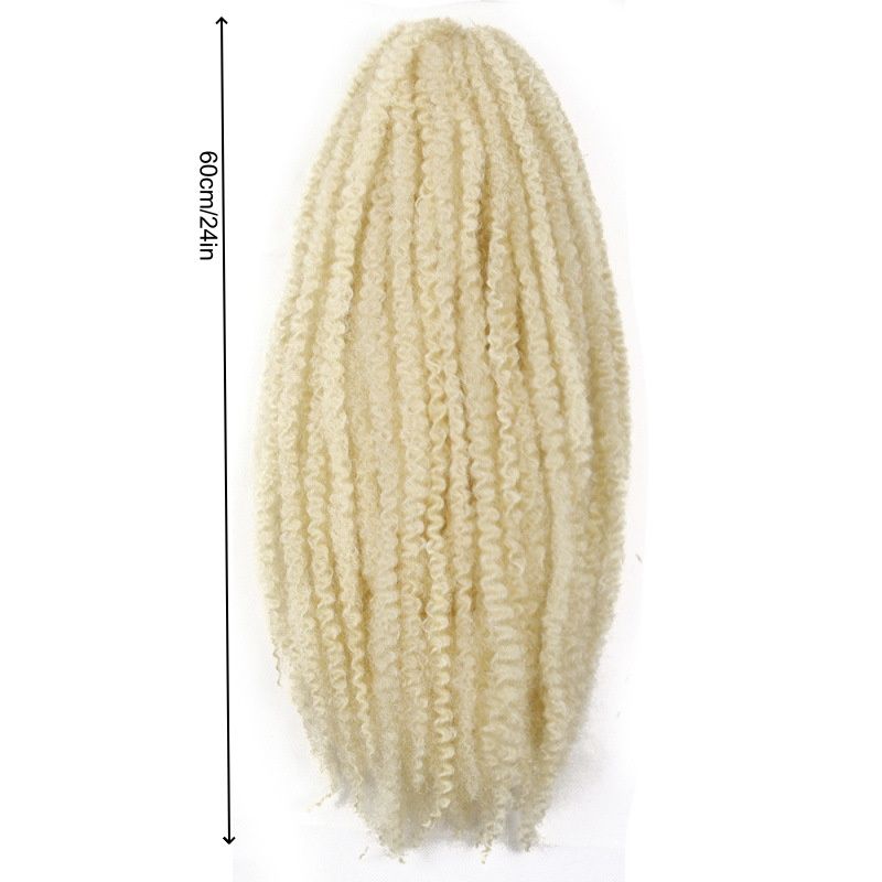 8 Strands 24-inch Marley African Braids Made of Heat Resistant Synthetic Fiber Crocheted With Twisted Hair Suitable for Festive Parties and Everyday Wear Perfect Gift for Women