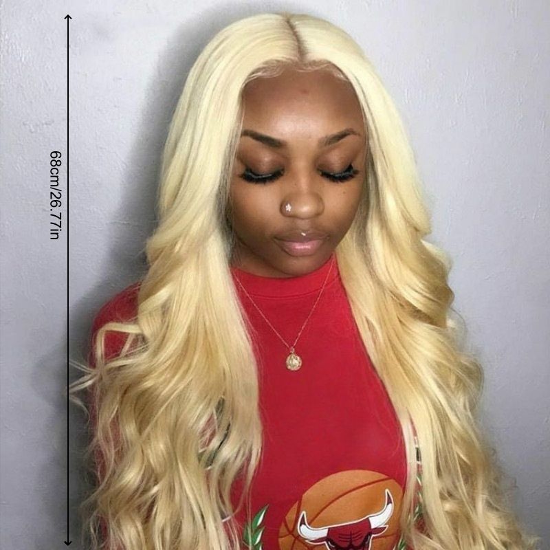 Women's Wig Fashionable and Elegant Golden Wig Center-parted Long Curly Hair Big Wave Light Golden Heat-resistant Synthetic Fiber Wig Perfect Gift for Women Suitable for Christmas Halloween Party