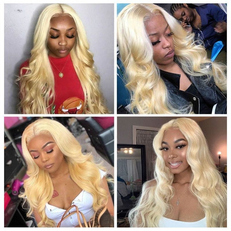 Women's Wig Fashionable and Elegant Golden Wig Center-parted Long Curly Hair Big Wave Light Golden Heat-resistant Synthetic Fiber Wig Perfect Gift for Women Suitable for Christmas Halloween Party