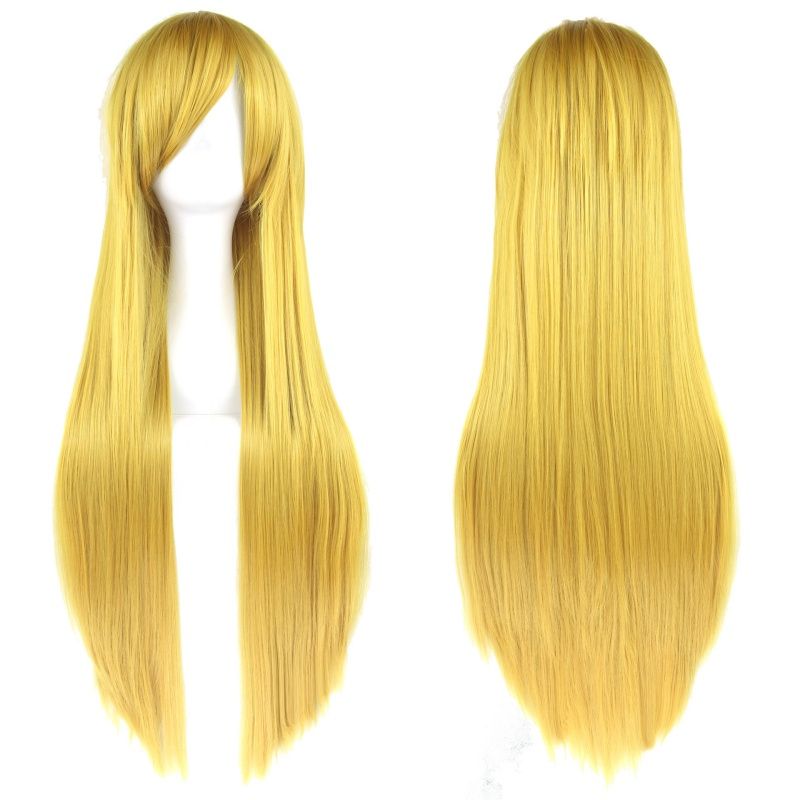 Cosplay Wigs Anime Cosplay Wig Versatile Colorful Long Straight Wig With Bangs Heat-resistant Synthetic Fiber Wig Halloween and Christmas Party Costume Wig