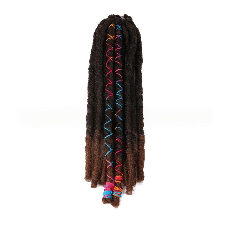 18 Inch Braiding Hair Extensions 10 Strands Pack Straight Tube Curved Hollow Hip-hop Style Heat Resistant Synthetic Fiber Lightweight Tangle Free Easy Twist for African Women Daily Party Music Gift