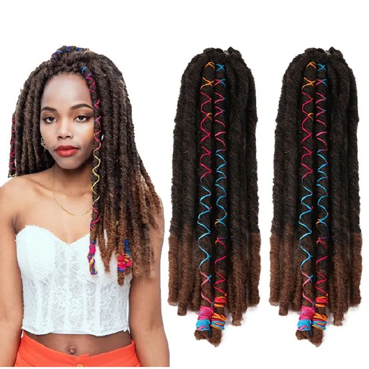 18 Inch Braiding Hair Extensions 10 Strands Pack Straight Tube Curved Hollow Hip-hop Style Heat Resistant Synthetic Fiber Lightweight Tangle Free Easy Twist for African Women Daily Party Music Gift