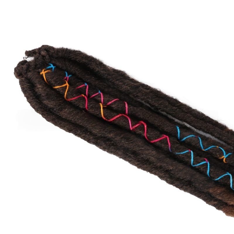 18 Inch Braiding Hair Extensions 10 Strands Pack Straight Tube Curved Hollow Hip-hop Style Heat Resistant Synthetic Fiber Lightweight Tangle Free Easy Twist for African Women Daily Party Music Gift