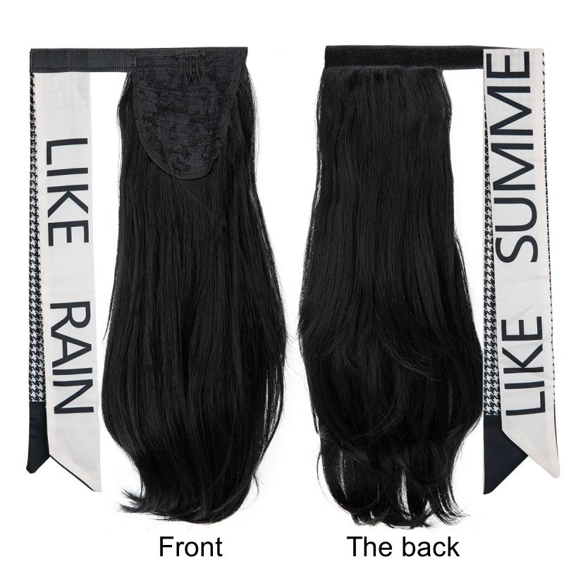 Women's Ponytail Wig, Hair Extensions Braid Synthetic Wig Braid with Decorative Headband Suitable for Women's Daily Work Wear Elegant Ponytail Braid Wig Women's Gift