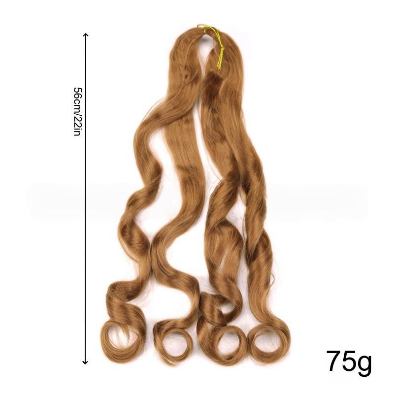 Women's Hair Extension Big Curly Braid Wig African Style Fashionable Big Wave Curly Braid Wig Synthetic Fiber Braid Halloween Christmas and Party Dressing Wig Perfect Women's Gift