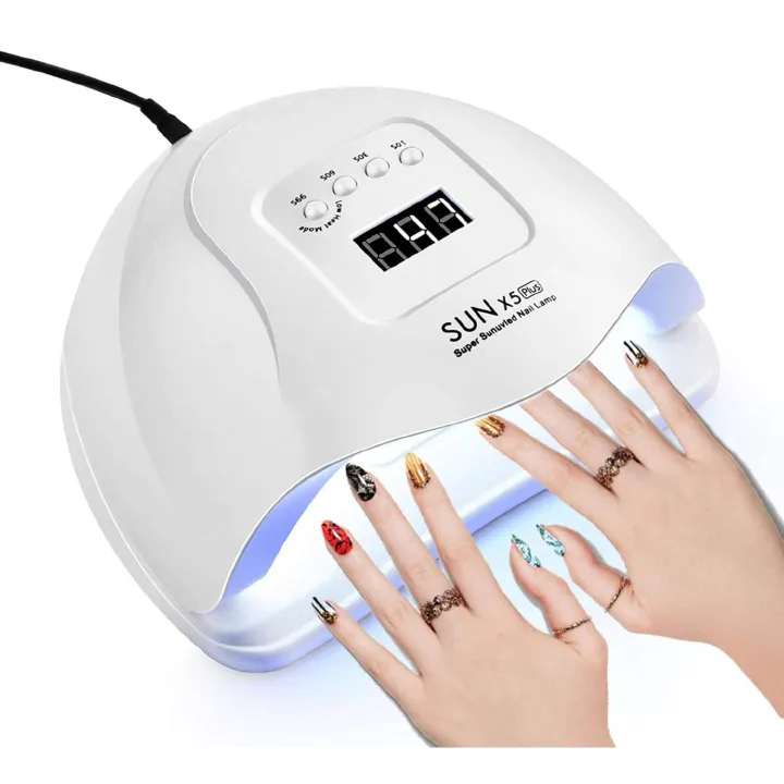 【Promotion】LED UV Nail Lamps 120W Nail Dryer Gel Nail Curing Lamp UV Light with 4 Timers 10/30/60/99S Auto Sensor LCD Display