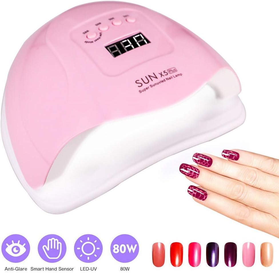 【Promotion】LED UV Nail Lamps 120W Nail Dryer Gel Nail Curing Lamp UV Light with 4 Timers 10/30/60/99S Auto Sensor LCD Display
