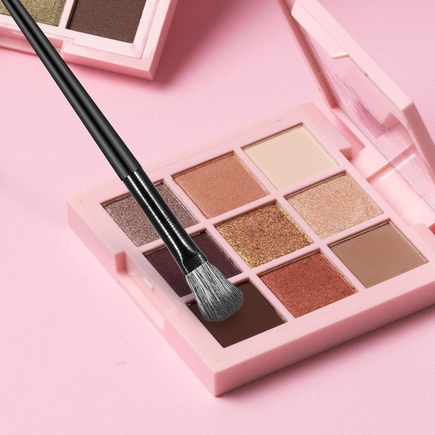 【Promotion】8pcs Eyeshadow Brushes Eye Makeup Brush Set for Concealer Eyeliner Eyelash Eyebrow Blending Contour Black