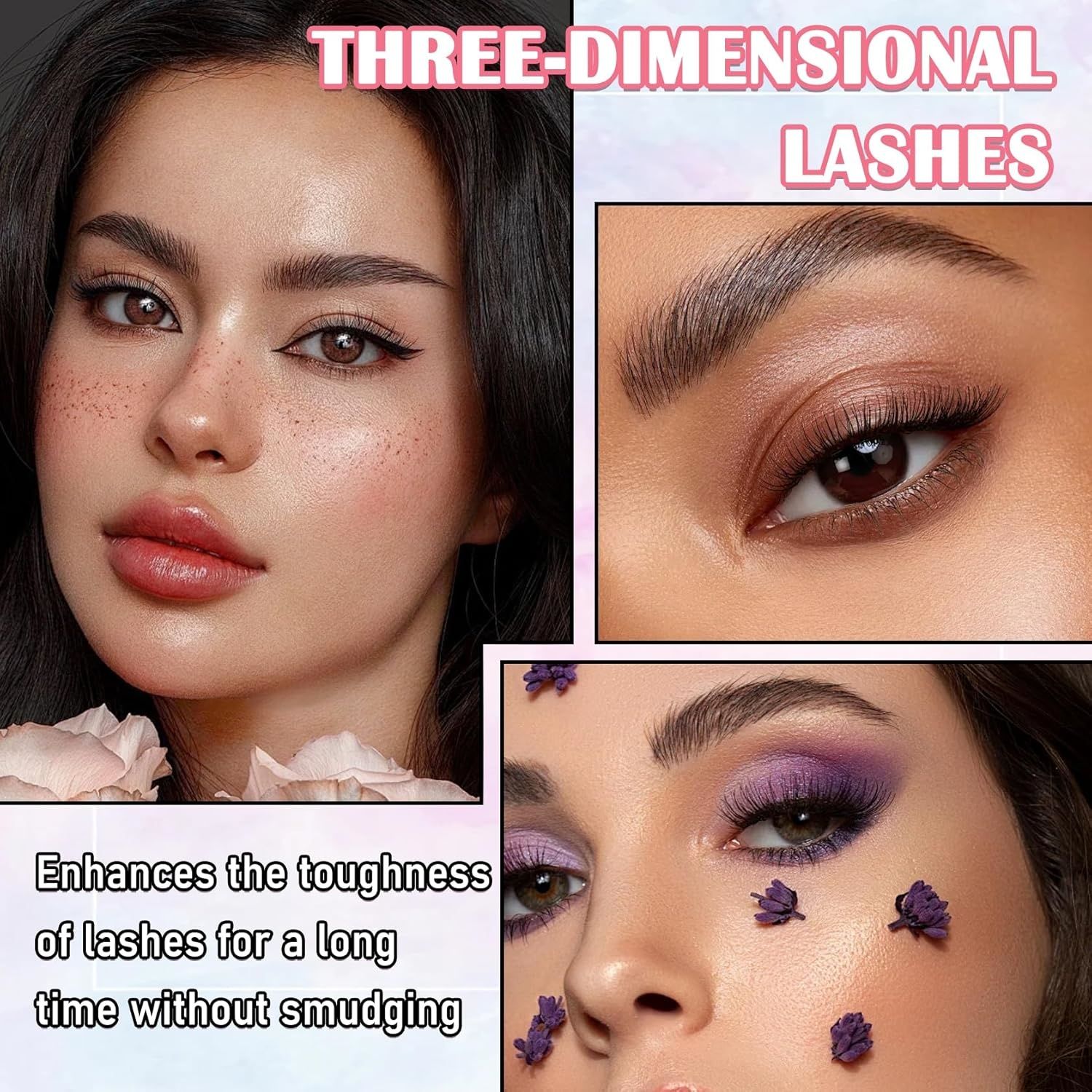 【Promotion】4D Silk Fiber Lash Mascara Waterproof - Birthday Mother's Day Gifts for Women, Natural Long Lasting Mascara Black Volume and Length, Thickening Lengthening No Clumping