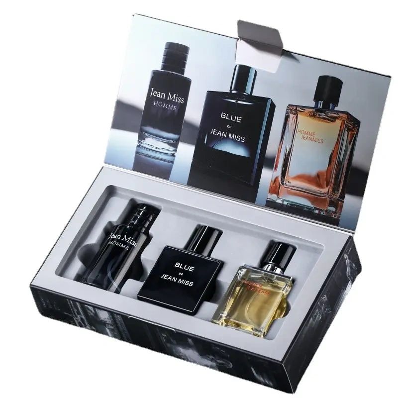 【Promotion】3 Pcs Men's Perfume Set Refreshing Long Lasting Light Scent Parfum Gift Set for Gentlemen - Fresh and Casual Fragance 30MLx3