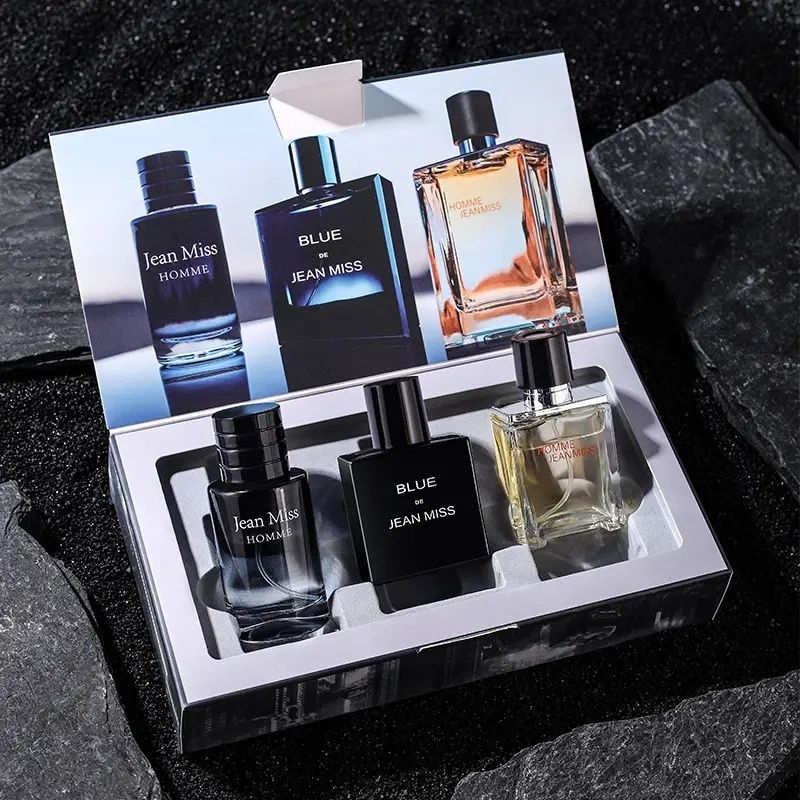 【Promotion】3 Pcs Men's Perfume Set Refreshing Long Lasting Light Scent Parfum Gift Set for Gentlemen - Fresh and Casual Fragance 30MLx3