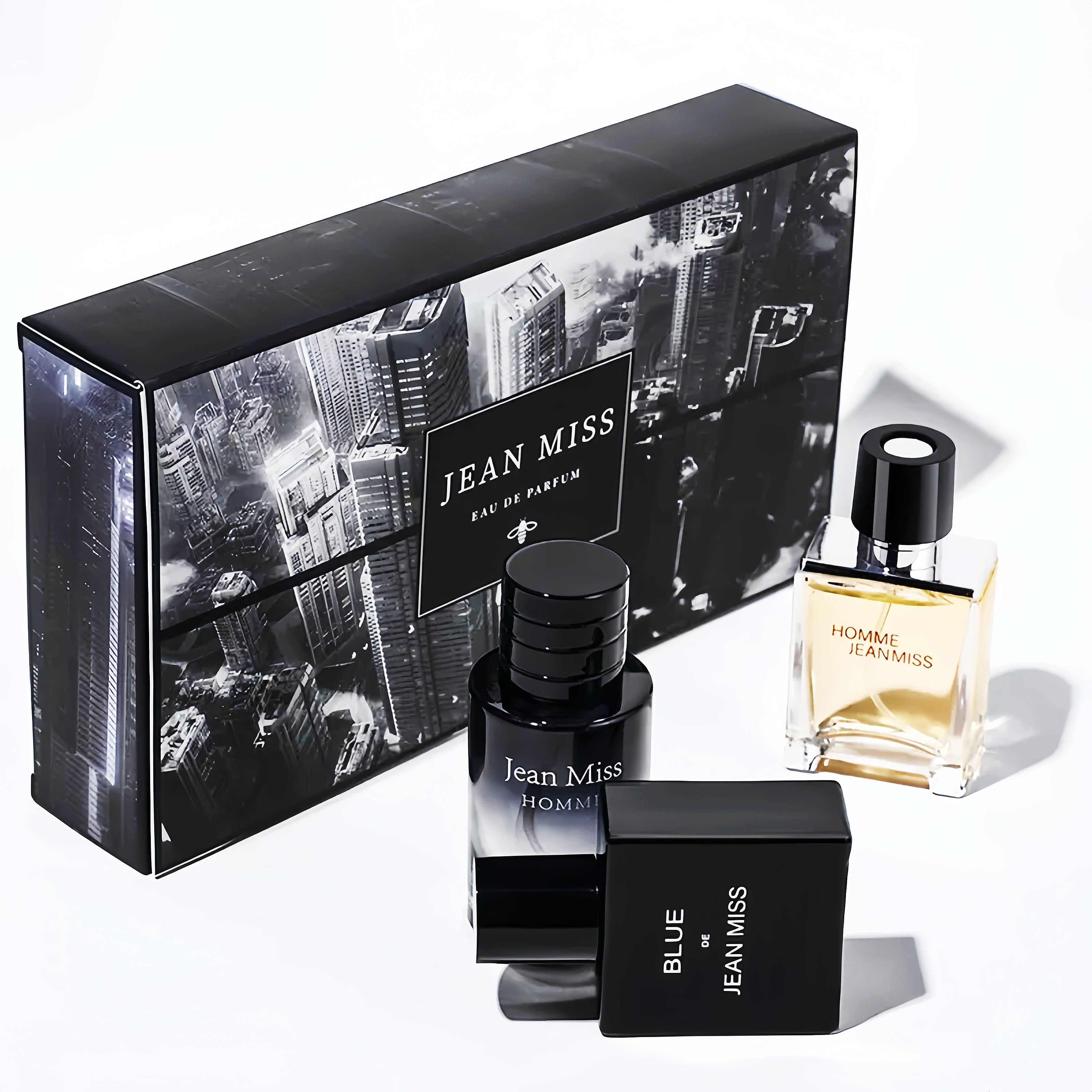 【Promotion】3 Pcs Men's Perfume Set Refreshing Long Lasting Light Scent Parfum Gift Set for Gentlemen - Fresh and Casual Fragance 30MLx3