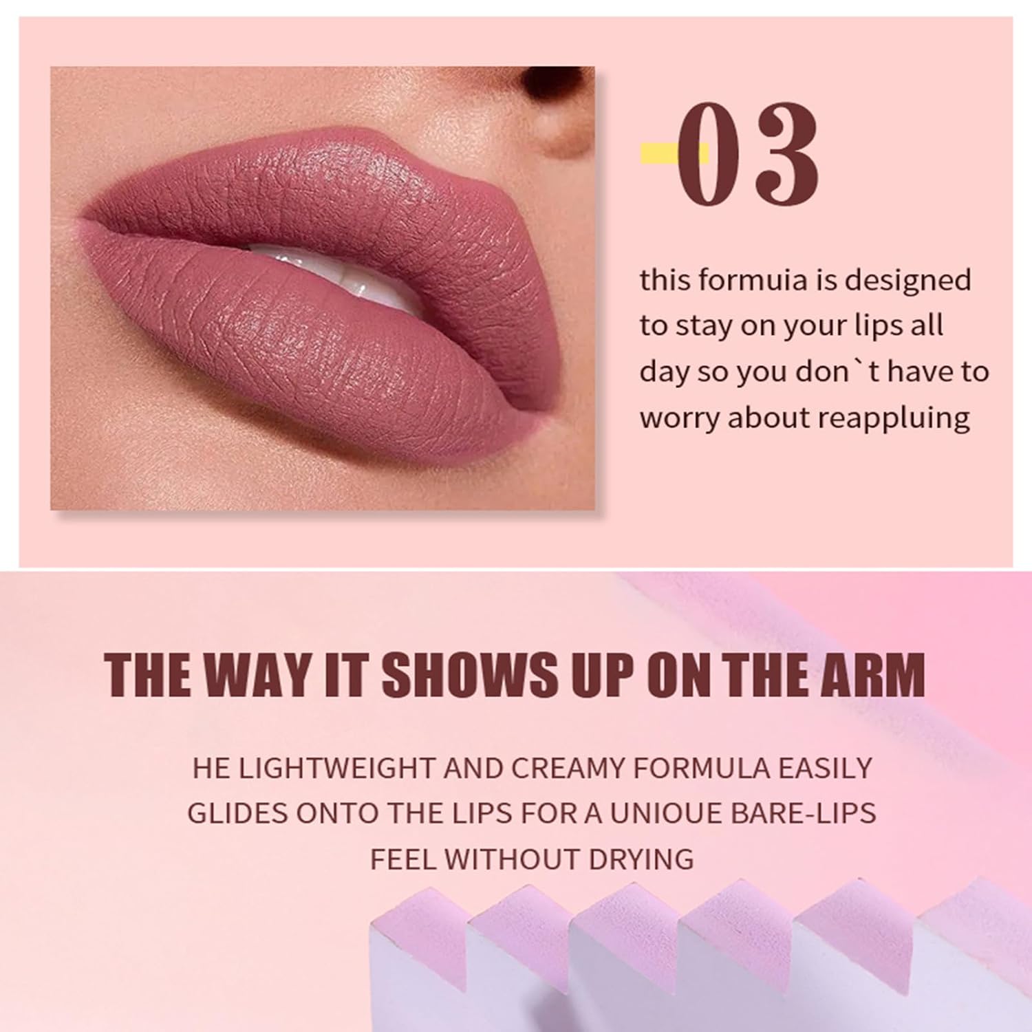 【Promotion】12Pcs Nude Matte Liquid Lipstick Set, Waterproof Long Lasting Non-Stick Cup 12 Colors Nude Lipstick 24 Hour Not Fade Matte Lipstick Professional Lip Gloss Makeup Gift Sets for Women