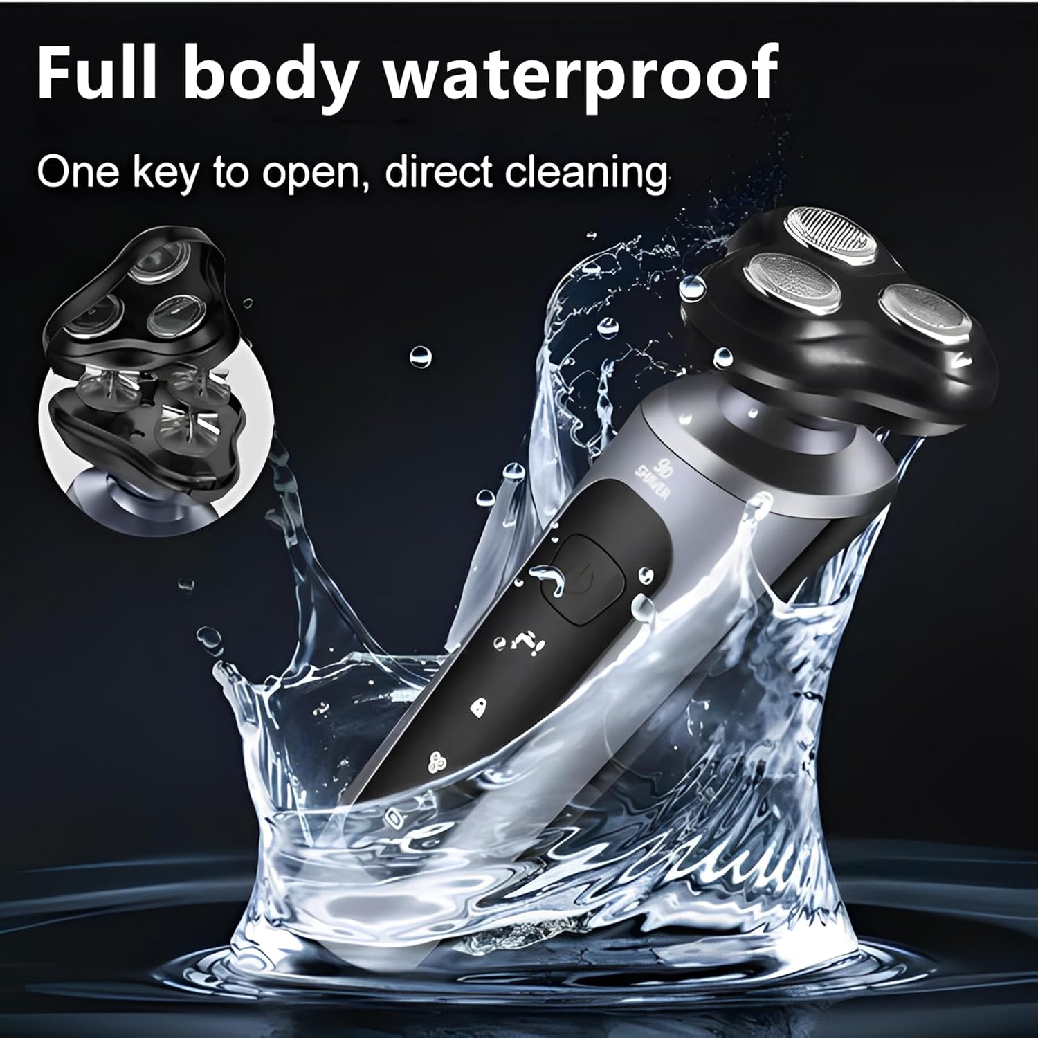 【Promotion】Electric Razor for Men, 4 In 1 Electric Shavers, Waterproof Wet/Dry Shaver for Men, Wireless Rechargeable Mens Shaver Electric Razor Grooming Kit