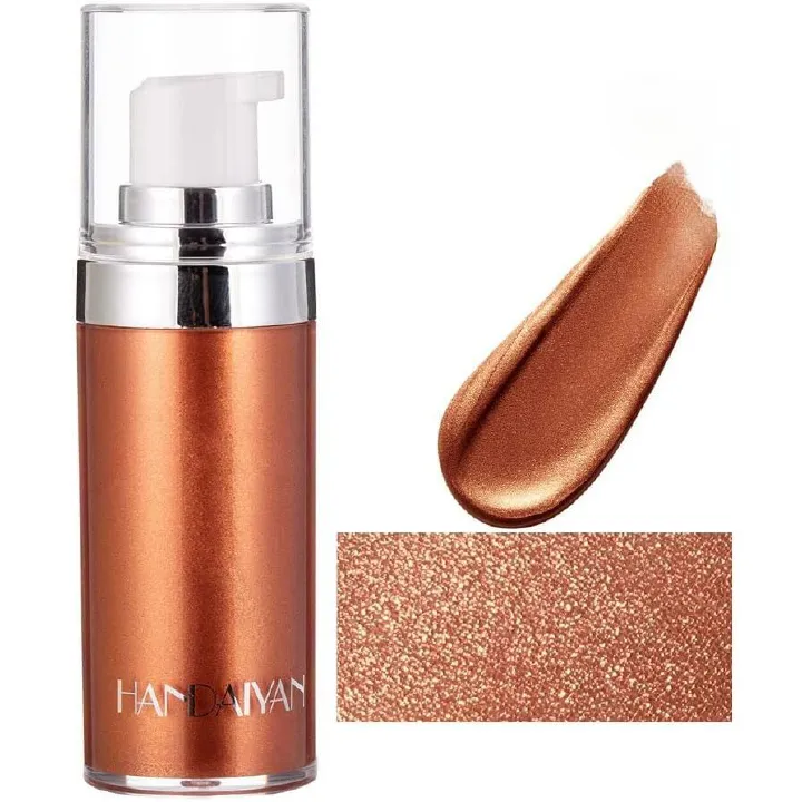 【Promotion】Face Body Shimmer Body Cream Liquid Body Highlighter Long-lasting Shine Brighten Glitter Shimmering Body Cream for All Skin Types