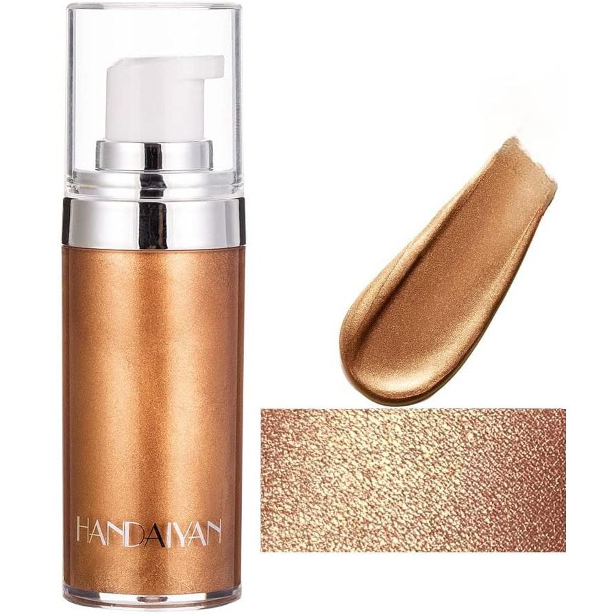 【Promotion】Face Body Shimmer Body Cream Liquid Body Highlighter Long-lasting Shine Brighten Glitter Shimmering Body Cream for All Skin Types