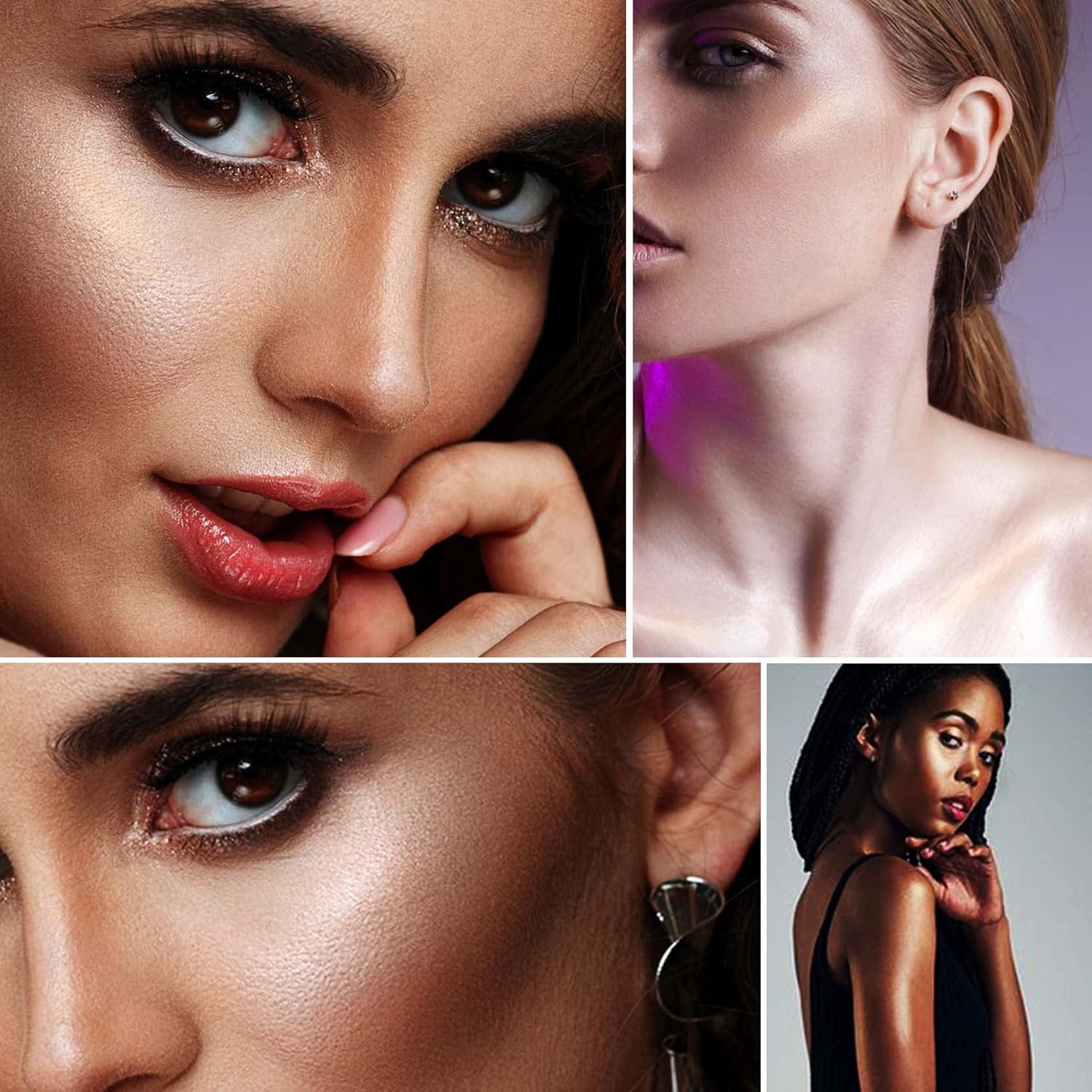 【Promotion】Face Body Shimmer Body Cream Liquid Body Highlighter Long-lasting Shine Brighten Glitter Shimmering Body Cream for All Skin Types