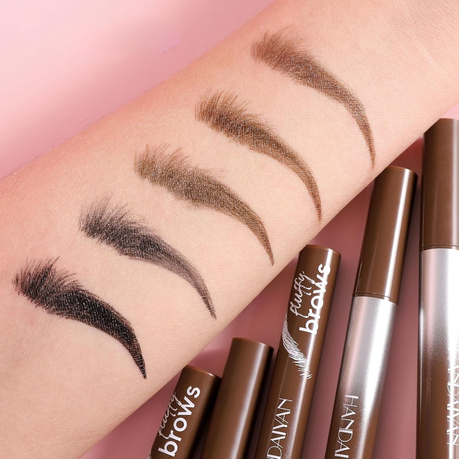 【Promotion】Waterproof Liquid Brow Pen, Microblading Eyebrow Pencil, Smudge-Proof Angled Brush, Quick-Dry Long-Lasting, Create Defined Natural Wild