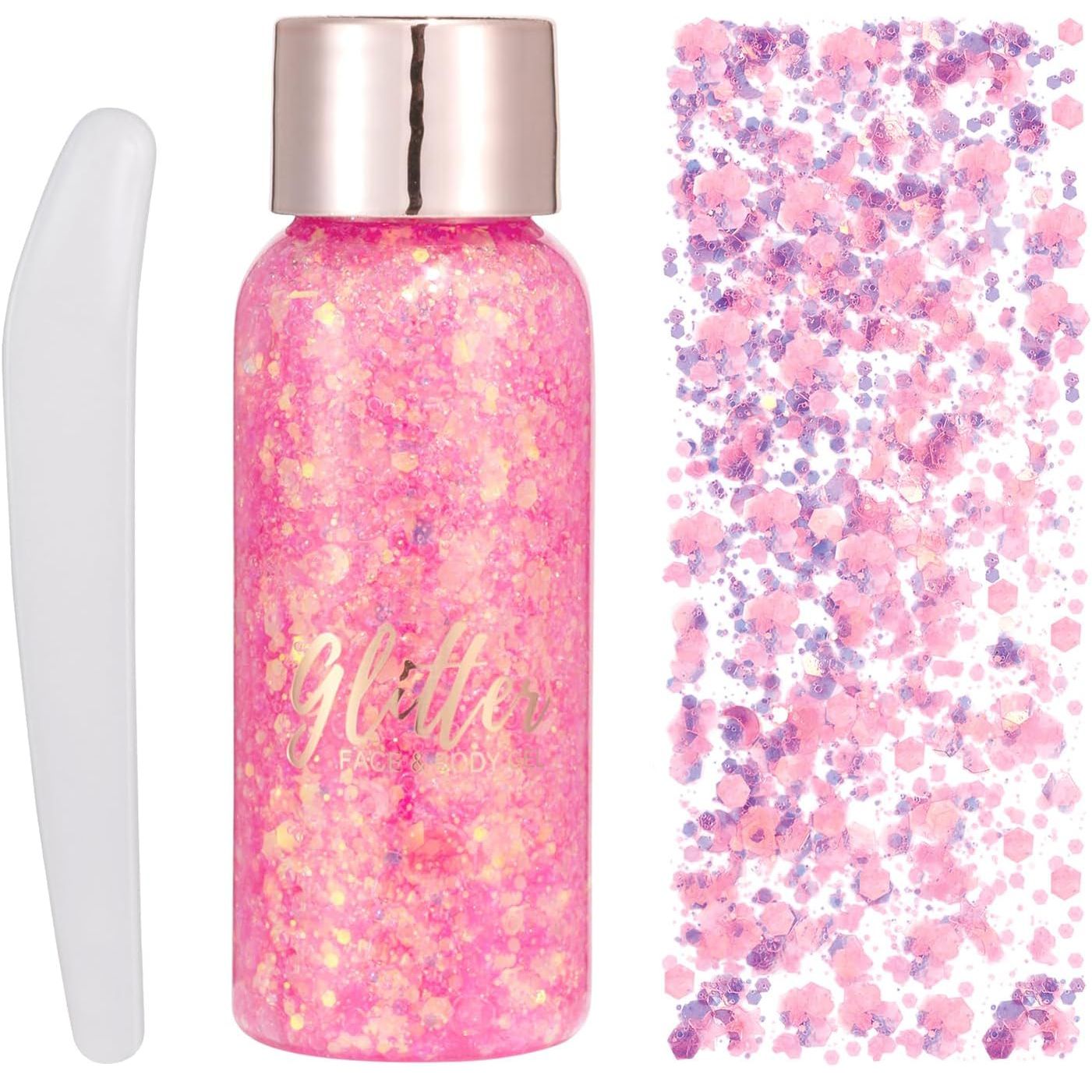 【Promotion】Mermaid Sequins Body Glitter Gel, Make Up Long Lasting Glitter for Body Face Hair Eyeshadow, Music Festival Party Carnival Long Lasting Face Glitter, No Glue Needed and Easy to Remove