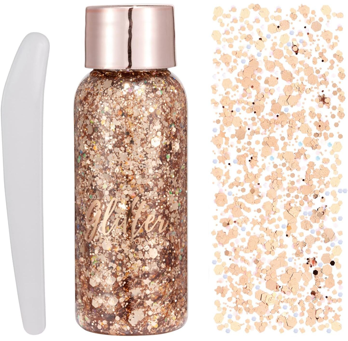 【Promotion】Mermaid Sequins Body Glitter Gel, Make Up Long Lasting Glitter for Body Face Hair Eyeshadow, Music Festival Party Carnival Long Lasting Face Glitter, No Glue Needed and Easy to Remove