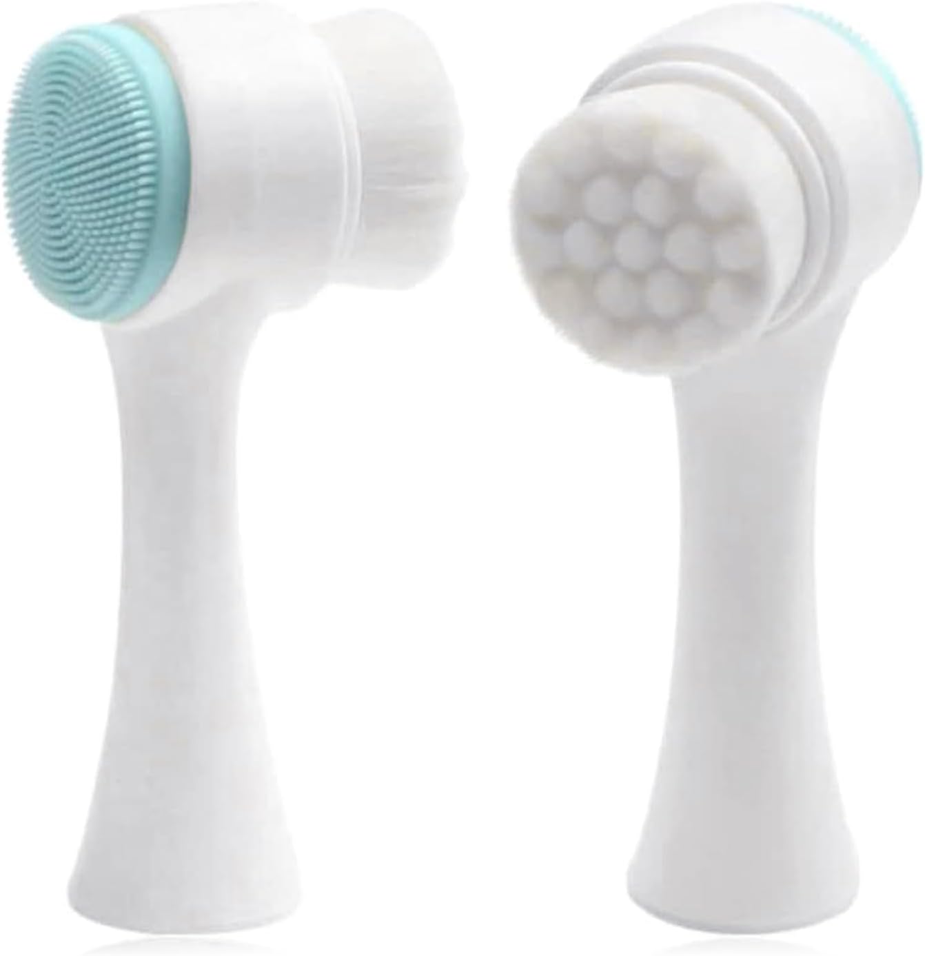 Double-Sided Silicone Face Cleansing Brush Facial Cleanser Blackhead Removal Product Pore Cleaner Exfoliator Face Scrub Brush