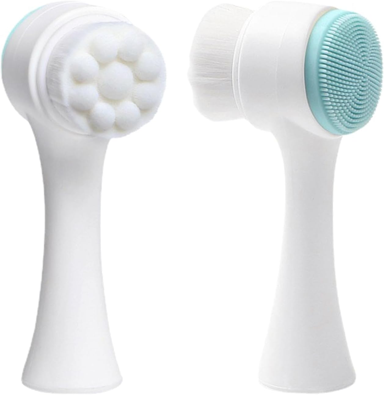 Double-Sided Silicone Face Cleansing Brush Facial Cleanser Blackhead Removal Product Pore Cleaner Exfoliator Face Scrub Brush