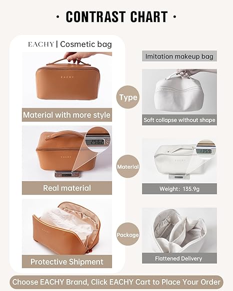 【Clearance Sale】Travel Makeup Bag,Large Capacity Cosmetic Bags For Women,Waterproof Portable Pouch Open Flat Toiletry Bag Make Up Organizer With Divider And Handle