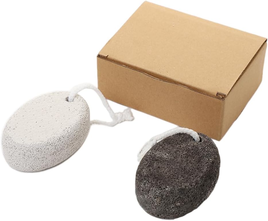 【Clearance Sale】Pumice Stone 2 Pcs - Foot Pumice Stone for Feet Hard Skin Remover, Foot Scrubber Stone for Dead Skin, Calluses and Corns