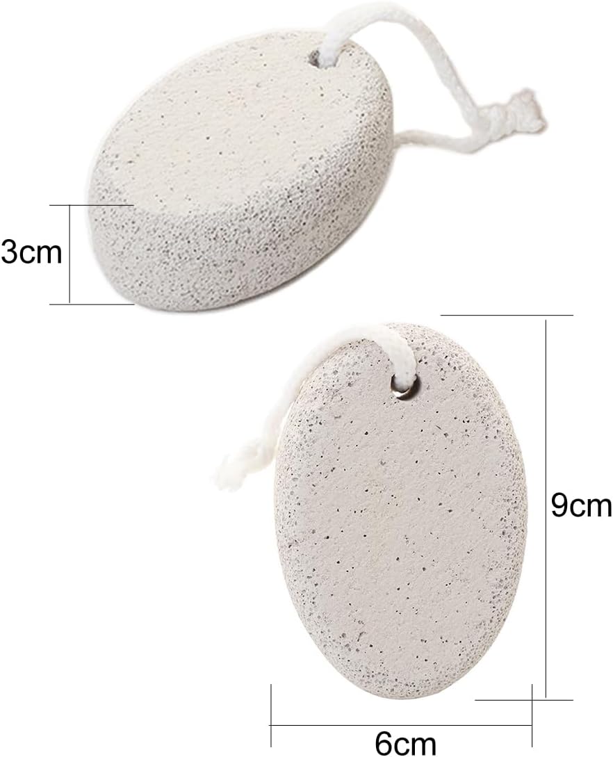 【Clearance Sale】Pumice Stone 2 Pcs - Foot Pumice Stone for Feet Hard Skin Remover, Foot Scrubber Stone for Dead Skin, Calluses and Corns