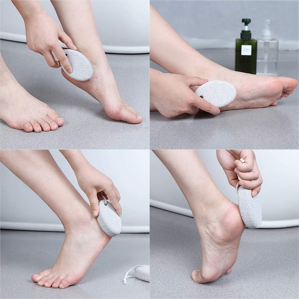 【Clearance Sale】Pumice Stone 2 Pcs - Foot Pumice Stone for Feet Hard Skin Remover, Foot Scrubber Stone for Dead Skin, Calluses and Corns