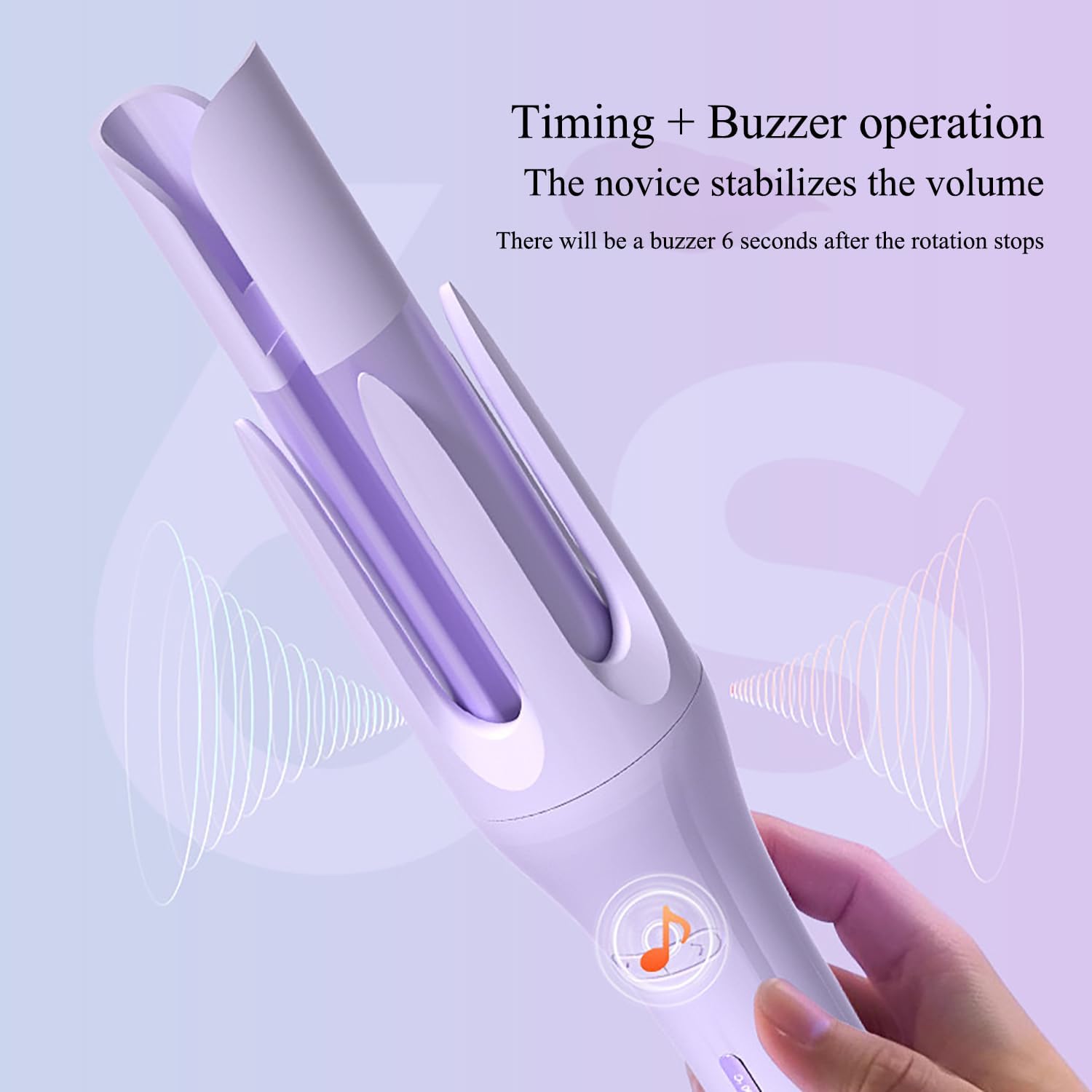 【Clearance Sale】28mm Rotating Curling Iron for Effortless Waves and Beach Curls, Auto Hair Curler with  3 Temperature, Fast Heating for Hair Styling