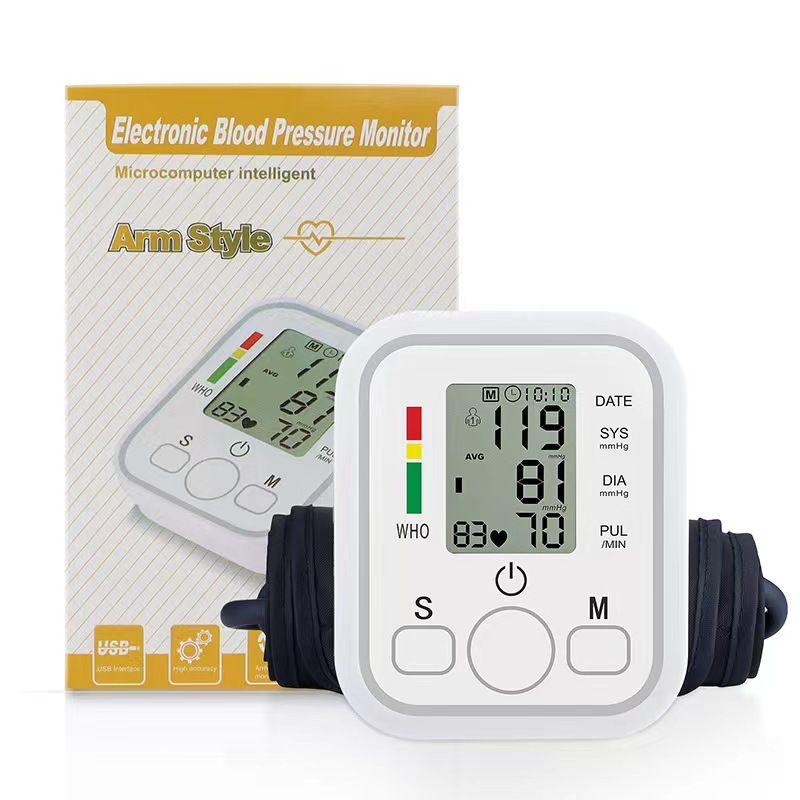 Blood Pressure Monitors Large Cuff Size 22cm to 36cm - Blood Pressure Machine with Cuff for Upper Arm - Heart Rate Hypertension Monitor for Home Use - Blood-Pressure Monitor with LCD Display