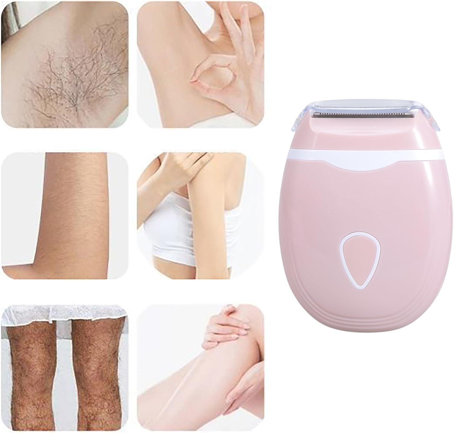 Portable Electric Shaver for Women - No Batteries, Detachable Head, Ideal for Bikini Legs & Underarms, Mechanical Shaving, 36V or Below, Bikini Hair Removal | Modern Aesthetic | Compact Design