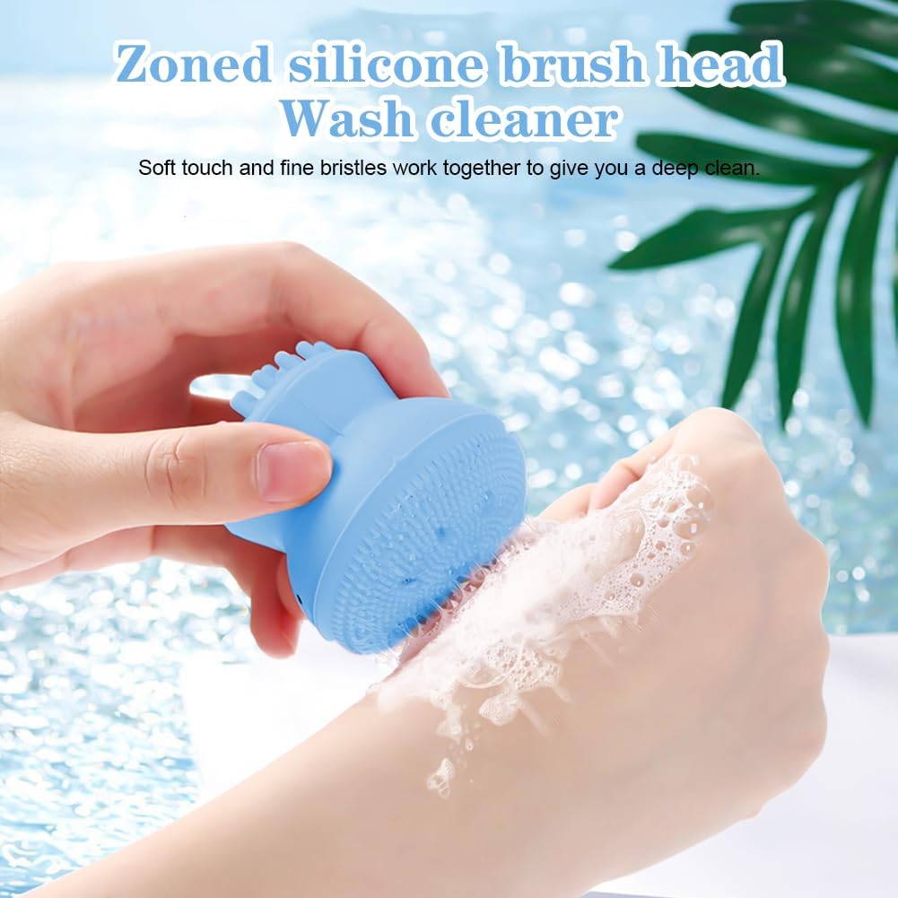 【Clearance Sale】Facial Cleansing Brush Silicone Handheld Face Brush and Massager Cute Small Octopus Face Scrubber for Deep Cleaning Gentle Exfoliating Skin Massage