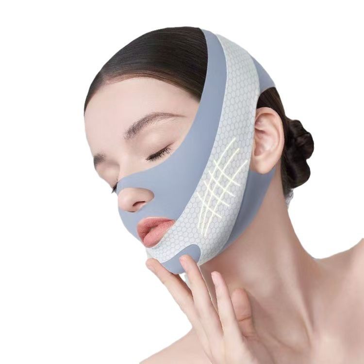 1pc Facial Breathable Mask - Reusable Facial Beauty Tools for Chin Fixing, Adjustable Mask, Reusable Women'S Chin with Breathable Seamless V-shaped Mask