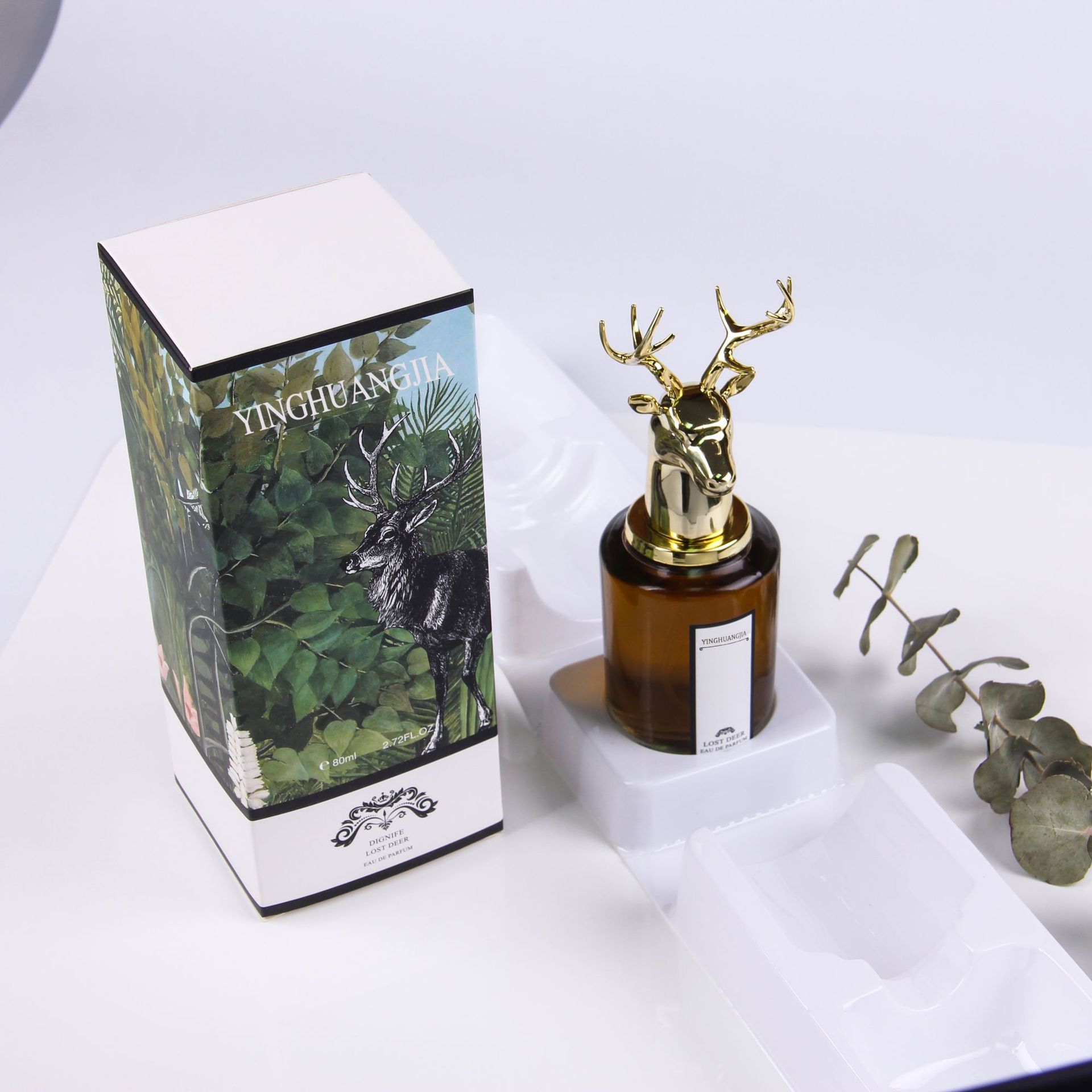 Unisex Eau De Toilette Perfume Spray 80ml Long-Lasting Fresh Floral Woody Scent Portable Modern Lord George's Tragedy