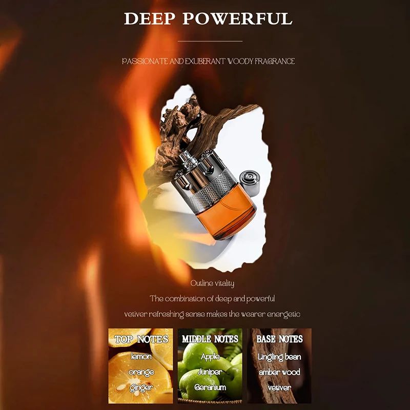 100ml Men's Cologne Perfume Long-lasting High-Quality Strong Pheromone Attractive to Women Suitable For Outings Party Perfume