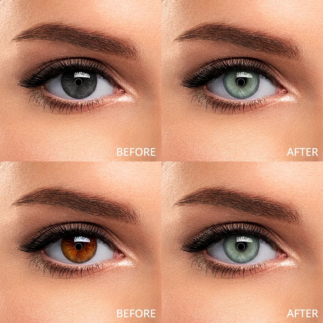 Unisex Contact Lenses, Natural and Beauty Collection Cosmetic Contact Lenses, 12 Months Disposable with Case