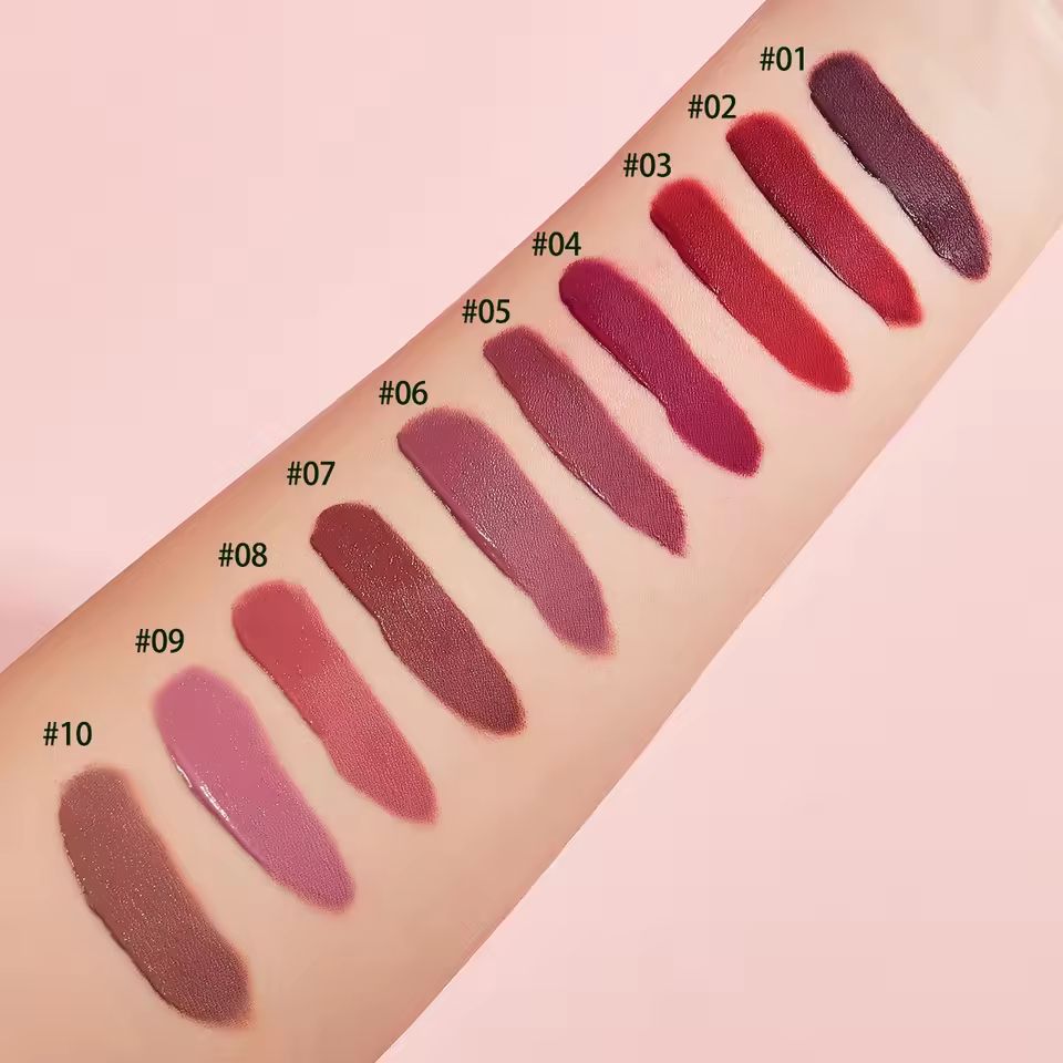 【Clearance Sale】10 Pieces/Set Lip Gloss Velvet Lipstick: Waterproof and Long-Lasting Lip Gloss Women's Moisturizing Lipstick Set