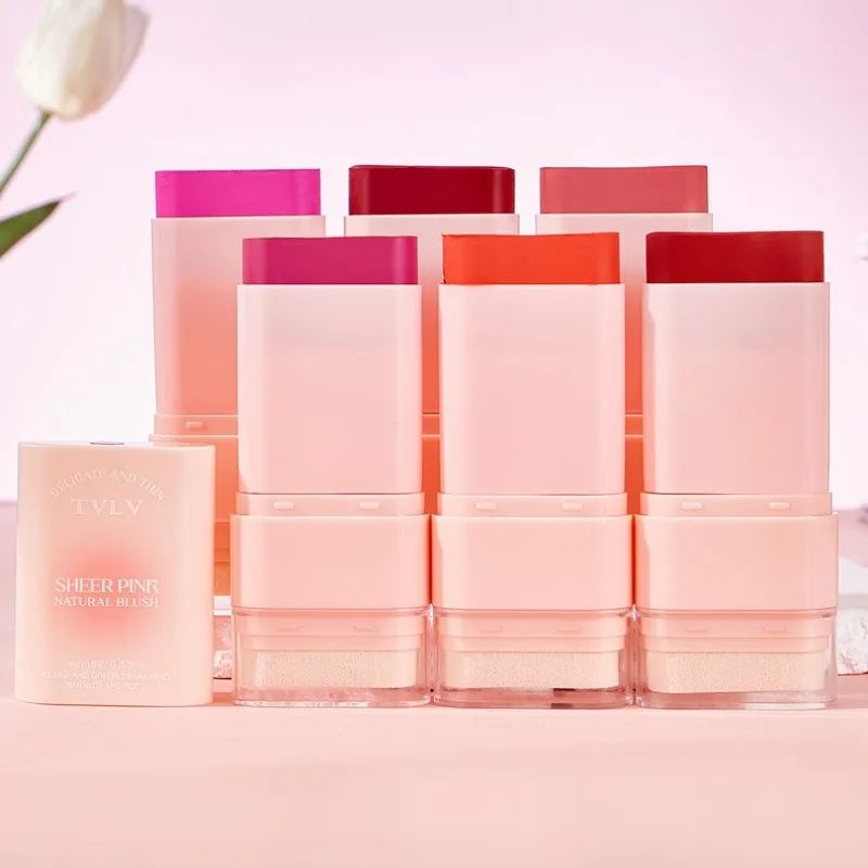 【Clearance Sale】Multi Functional Blush Stick Waterproof Long Lasting Easy Color Delicate Moisturing Pink Blush In Bar Matte Cosmetics Stick